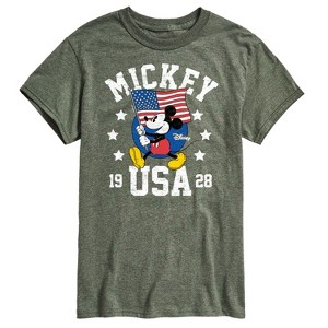 Men's - Disney - Mickey Mouse USA Flag 1928 Short Sleeve Graphic T-Shirt - 1 of 4