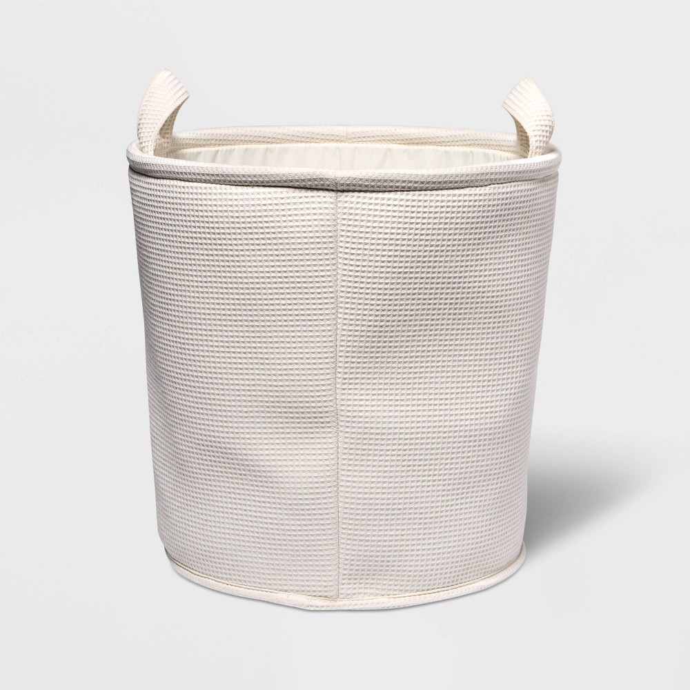 Photos - Other interior and decor Extra Large Waffle Kids' Storage Basket Cream - Pillowfort™