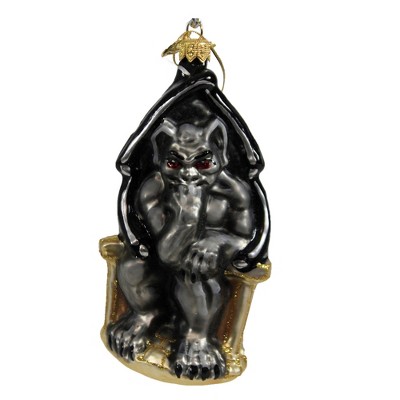 Morawski 5.5" Gargoyle On Throne Ornament Halloween Castle  -  Tree Ornaments