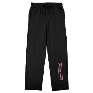 Blackpink Logo Men's Black Sleep Pants - 1 of 4