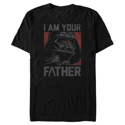 Men's Star Wars I Am Your Father Darth Vader Retro Portrait T-Shirt - Black  - 2X Large