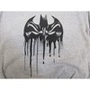 Batman Dripping Mask Logo Boy's Athletic Heather Long Sleeve Shirt - 2 of 2