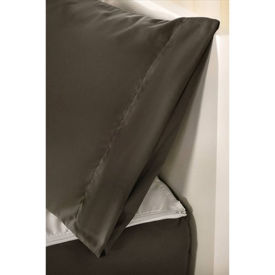 Twin Black Metal Frame Upholstered Platform Bed with Microfiber
