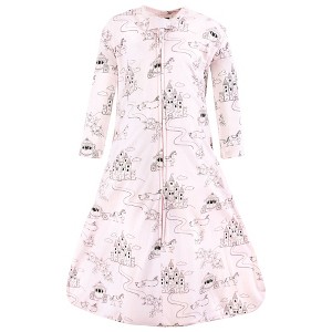 Hudson Baby Infant Girl Long Sleeve Cotton Jersey Sleeping Bag, Sack, Blanket, Fairytale Princess - 1 of 2