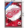 Trends International NHL Detroit Red Wings - Maximalist Logo 23 Framed Wall Poster Prints - 3 of 4