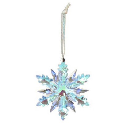 Old World Christmas 3.75 In Radiant Crystal Snowflake Tree Ornaments