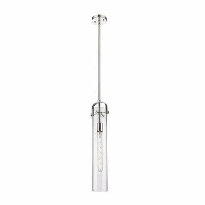 Pilaster - 1 Light Stem Hung Pendant In Industrial Style-14.5 Inches Tall and 5 Inches Wide