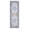 Vintage Area Rug Machine Washable Oriental Distressed Carpet Floral Medallion Stain Resistant Accent Rug - image 3 of 4