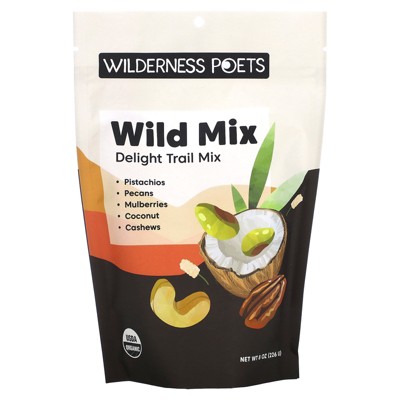 Wilderness Poets Organic Wild Mix, Delight Trail Mix, 8 oz (226 g)