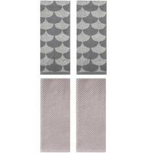 REGALWOVEN 4 Pcs Cotton Bathroom Decorative Hand Towels - 1 of 4