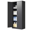 71inH Metal Garage Storage Cabinet, Black Tool Steel Locking Cabinet,Lockable File Cabinet for Home Office - 3 of 4