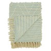 Saro Lifestyle Cotton Throw With Woven Stripes and Diamond - 2 of 4