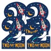 Big Dot of Happiness 2nd Birthday Two The Moon - Two Shaped Decorations DIY Outer Space Second Birthday Party Essentials - Set of 20 - 2 of 4