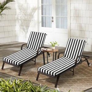 EROMMY Outdoor Chaise Lounge Chair Cushion(set of 2) - 1 of 4