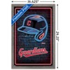 Trends International MLB Cleveland Guardians - Neon Helmet 23 Framed Wall Poster Prints - 3 of 4