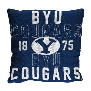 NCAA BYU Cougars Stacked Woven Pillow - 1 of 3