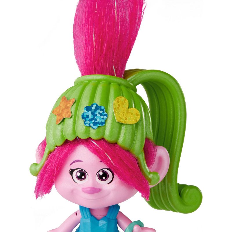 DreamWorks Trolls Band Together Hairageous Wardrobe Queen Poppy Small Doll &#38; Accessories Playset, 2 of 7