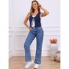Jess by Meiko Women's Lightweight Cable Knit Tie Vest - 3 of 4