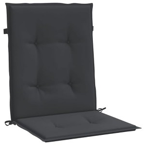 vidaXL Garden Lowback Chair Cushions 4 pcs Black Oxford Fabric - 1 of 4