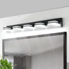 VYNXARIA Black Wall Lights, Modern 5-Light Vanity Fixture with Sleek Minimalist Design - 4 of 4