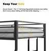 Bed, Bed Frames, Metal Twin Over Full Metal Bunk With 22 Sturdy Metal Slats Reinforced Guardrails For Home Bed Room Twins - 4 of 4