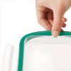 LunaLulinlk Softworks Smart Seal 3.5 Cup Glass Rectangle Container Clear - 3 of 4
