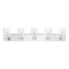 Livex Lighting Cityview 5 - Light Vanity in  Polished Chrome - 4 of 4