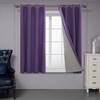 Deconovo Faux Linen Total Blackout with Coating Curtains (2 Panel) - 2 of 4