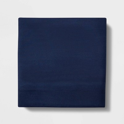 Photo 1 of 2 Twin Solid Flat Sheet- Navy; 2 Full Micro Heart Flat Sheet