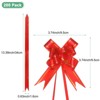 Unique Bargains Plastic Gold Edge PP Plastic Glossy Appearance Gift Wrap Satin Pull Bows 200 Count - 3 of 4