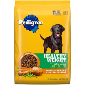 Pedigree Roasted Chicken, Grain and Vegetable Flavor Dry Dog Food - 14lbs - 1 of 4