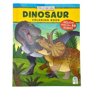 Totally Awesome Dinosaur Coloring Book with Stickers - by  Cottage Door Press (Paperback) - 1 of 1