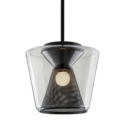 Troy Lighting Berlin 1 - Light Pendant in  Gunmetal Clear Shade