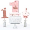 Big Dot of Happiness 1st Birthday Little Miss Onederful - Girl First Birthday Party Centerpiece Sticks - Table Toppers - Set of 15 - 3 of 4