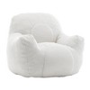 Lyngins Teddy Fabric Bean Bag Chairs for Kids and Adults,Fluffy Lazy Chairs with Memory Foam for Living Room - 4 of 4
