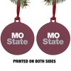 Missouri State University Primary Logo Aluminum Holiday Christmas Tree Ornament - 2 of 4