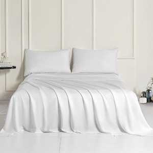 Captiva Designs Luxury 100% Tencel Lyocell Sheet Set, Silky Soft Cooling Bedding with Deep Pocket, 4-Piece Set - 1 of 4