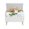 Sapphtopaz Storage Bench Kids Wooden Toy Box Kids Toy Storage Organizer Flip-Top Lid Boys Girls Toy Chest Bench Storage Cabinet for Playroom - 2 of 4