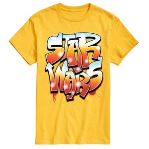 Men's - Star Wars - Airbrush Graffiti Logo Short Sleeve Graphic T-Shirt - 1 of 4