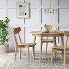 Astrid Mid-century Round Extendable Dining Table Natural Brown ...