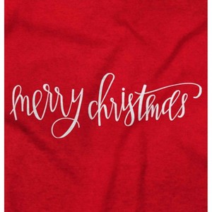 Merry Christmas Festive Holiday Womens Graphic T Shirt Tees Brisco Brands - 1 of 4