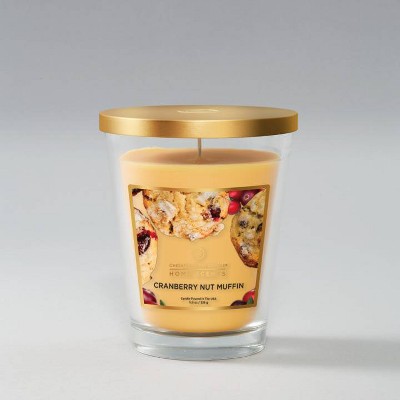 11.5oz Glass Jar Cranberry Nut Muffin Candle - Home Scents