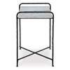 Signature Design by Ashley Ashber Marble Top Accent Table, White & Black - 4 of 4