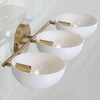 Capital Lighting Reece 3 - Light Vanity in  Aged Brass/White - 4 of 4