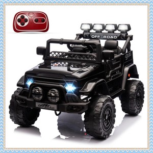 12V Kids Ride On Car, Electric Truck Ride On Toys with 5MPH Max Speed, Remote Control, LED Lights, and Music for Kids Gifts - 1 of 4