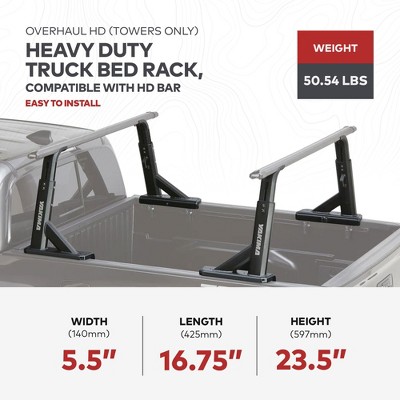 Yakima OverHaul HD Adjustable Black Aluminum Truck Bed Rack