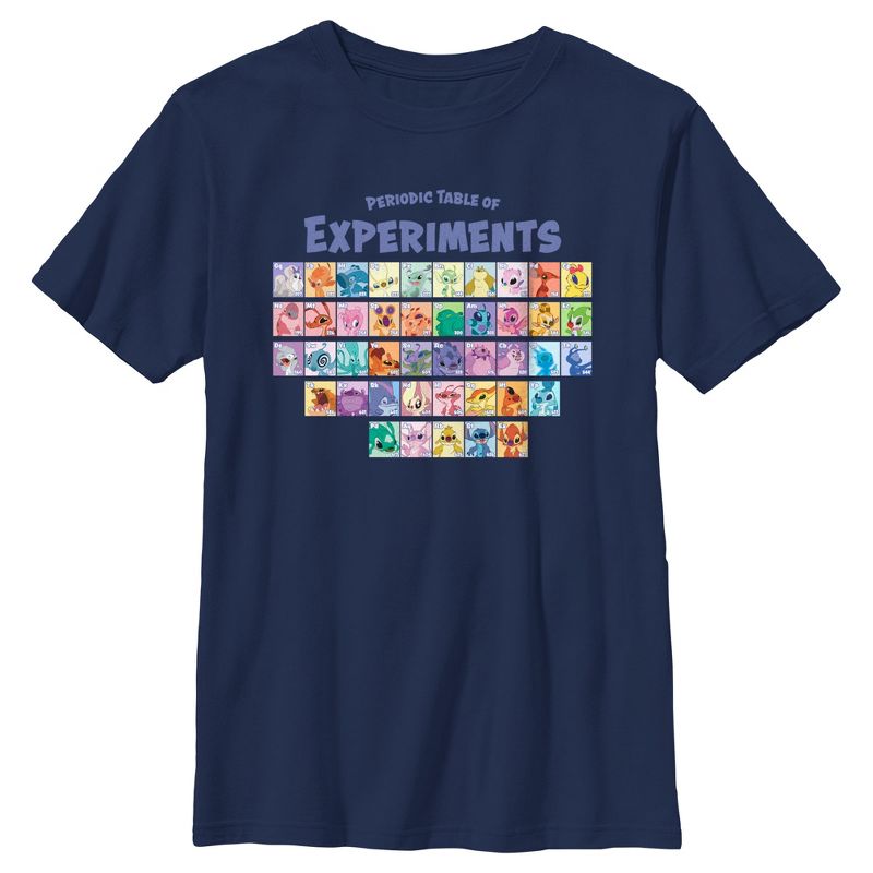 Boy's Lilo & Stitch Periodic Table of Experiments T-Shirt, 1 of 5