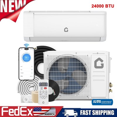 24000 BTU Ductless Mini Split Air Conditioner Heat Pump Inverter 19 SEER AC 220V