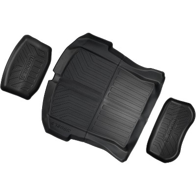 2017-2023 Model-3 Compatible Trunk Liner and Storage Mat, All-Weather Front Trunk Liner, Non-Slip TPE Rear Trunk Liner, 3-Pack