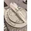 Classic Touch Set of 4 Silver Bird Design Napkin Rings - 3 of 3